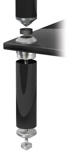 Norstone STÄBBL AV | Meuble audio haut de gamme noir laqué