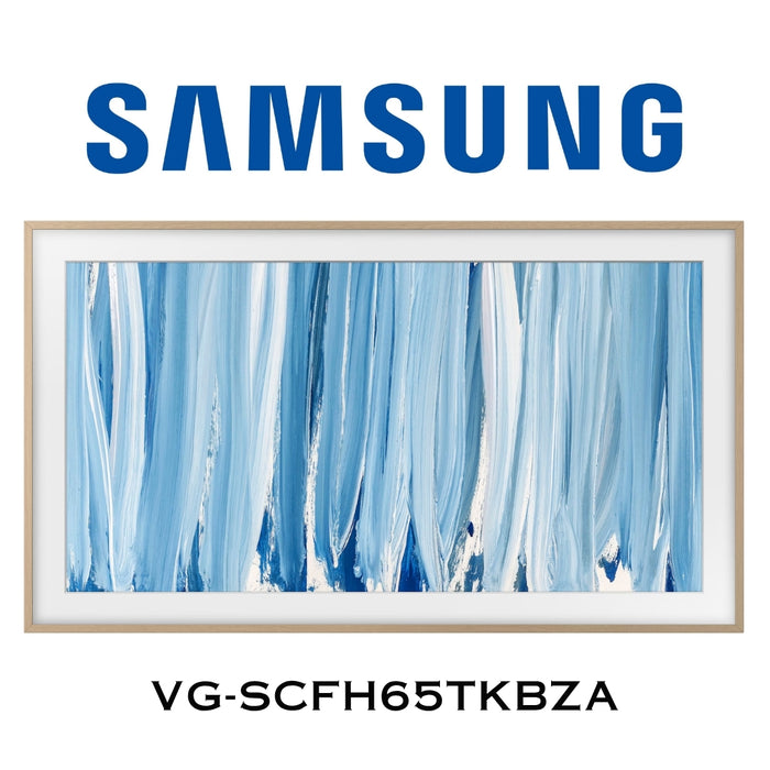 Cadre moderne en teck personnalisable pour le téléviseur The Frame/The Frame Pro