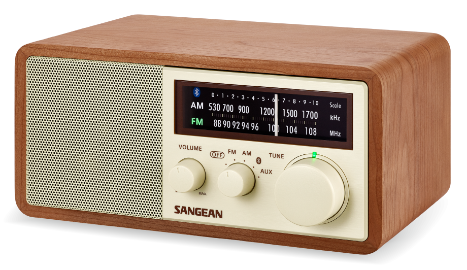 SANGEAN WR-16 | Radio de table AM / FM / AUX / Bluetooth noyer