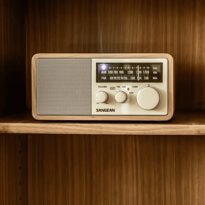 SANGEAN WR-16 | Radio de table AM / FM / AUX / Bluetooth noyer