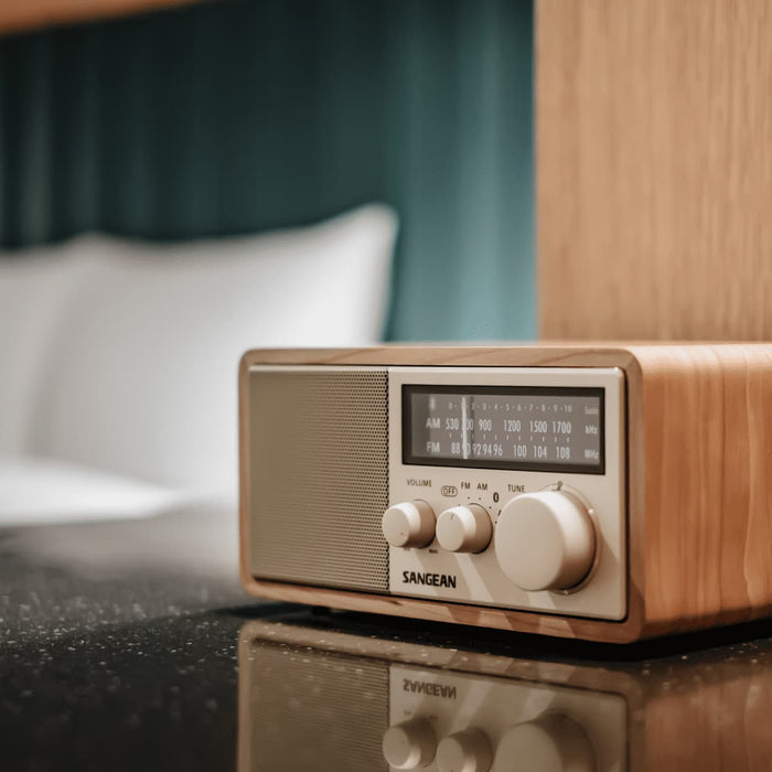 SANGEAN WR-16 | Radio de table AM / FM / AUX / Bluetooth noyer