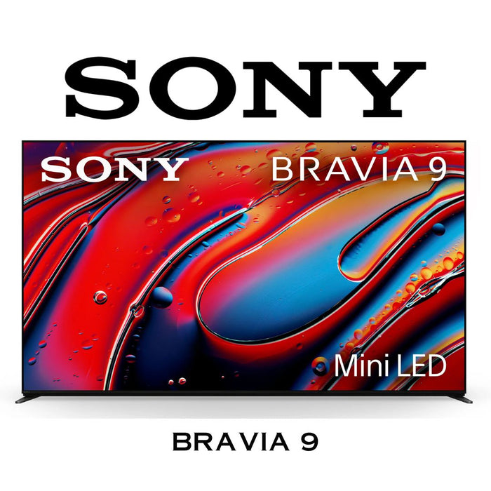 Sony BRAVIA 9 | Téléviseur MiniLED, QLED, 4K, HDR, 120Hz, GoogleTV