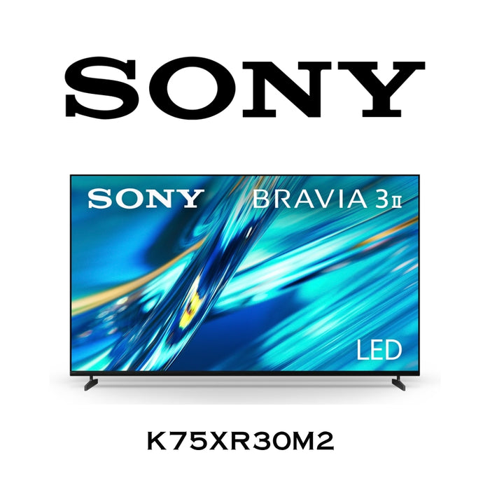 Sony K-75XR30M2 | BRAVIA 3 II 4K HDR LED Google TV avec Gemini 75''