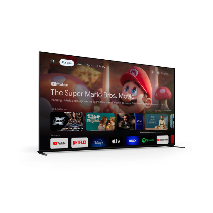 Sony BRAVIA 9 | Téléviseur MiniLED, QLED, 4K, HDR, 120Hz, GoogleTV