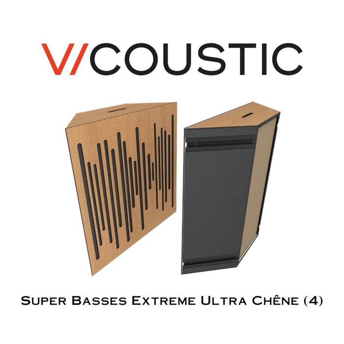 Vicoustic Super Extreme Ultra | Panneaux ultra absorbeurs de basses fréquences noir (2 Unités)