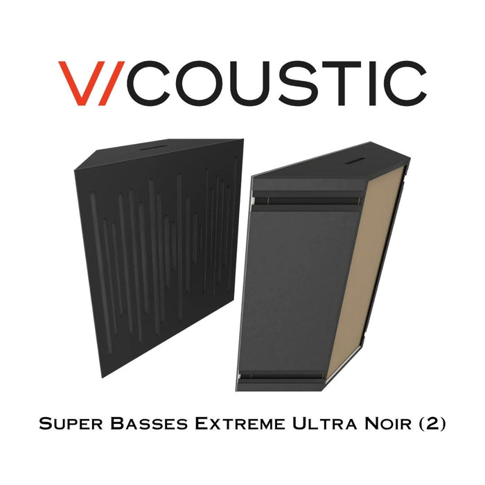 Vicoustic Super Extreme Ultra | Panneaux ultra absorbeurs de basses fréquences noir (2 Unités)