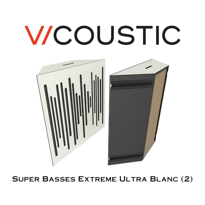 Vicoustic Super Extreme Ultra | Panneaux ultra absorbeurs de basses fréquences noir (2 Unités)