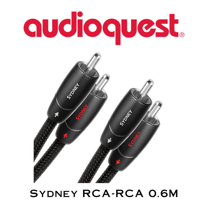 AudioQuest  Sydney - Câbles analogiques RCA mâle à RCA mâle (la paire)