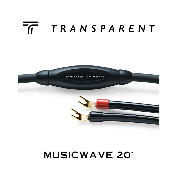 Transparent MUSIKWAVE | Câbles à haut-parleurs Fourchettes ou Bananes