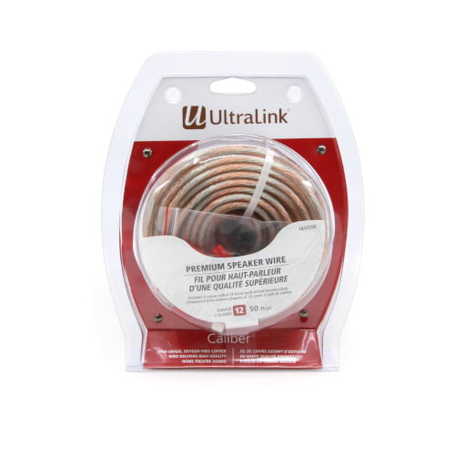 Ultralink ULS12 - Câble de haut-parleur Calibre Premium 12AWG avec connecteurs bananes