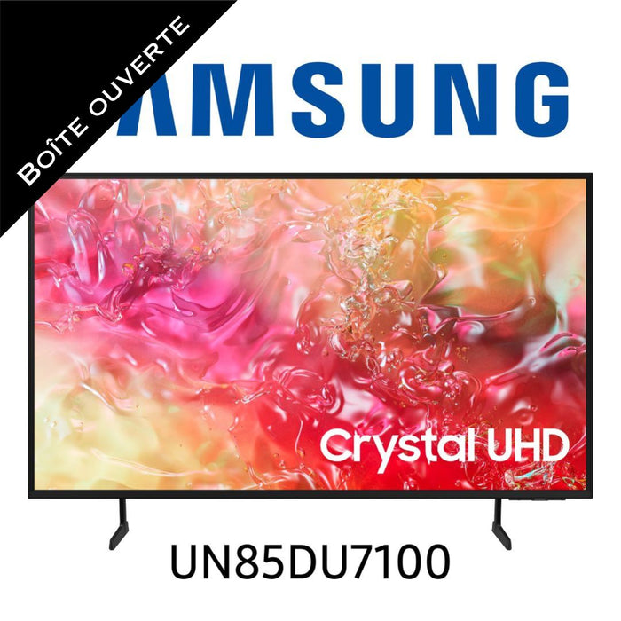 Téléviseur 85'' Crystal UHD 4K, 60Hz, DELDirect, PurColor, UHD Dimming (Boîte ouverte)