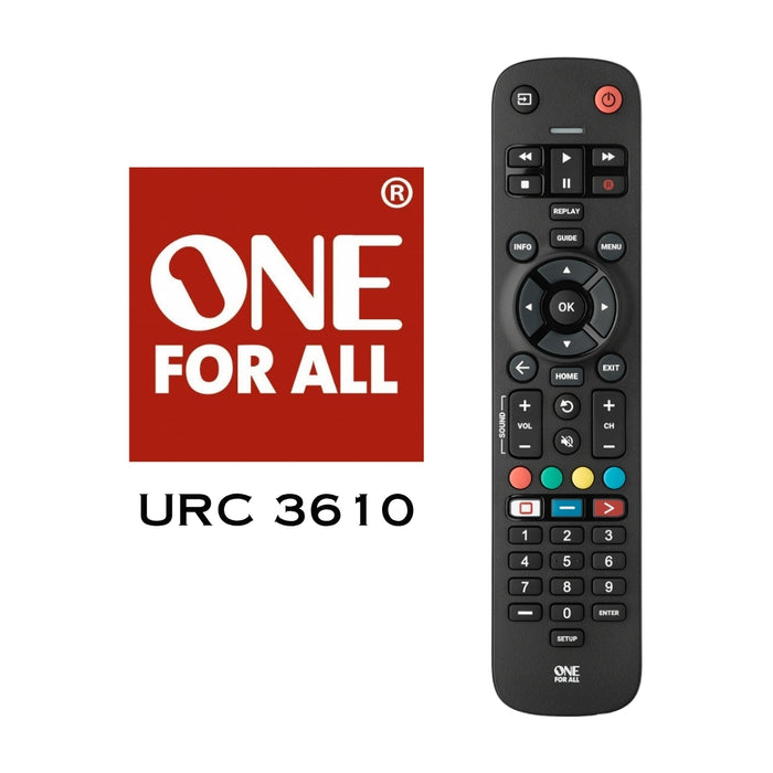 ONE FOR ALL URC3610 | Télécommande universelle pour téléviseur LED, OLED, QLED