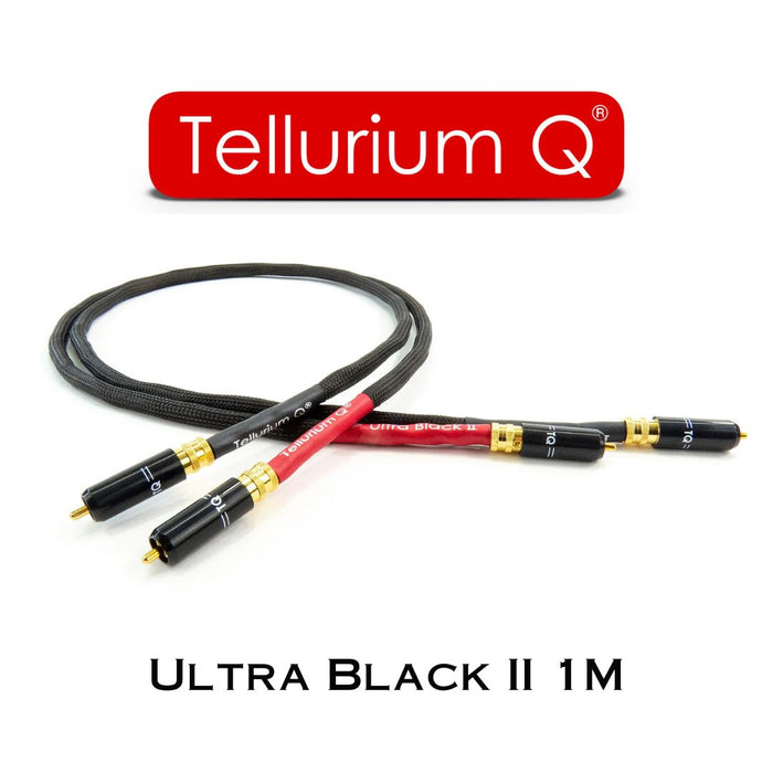 Tellurium Q Ultra Black II | çables RCA-RCA (paire)