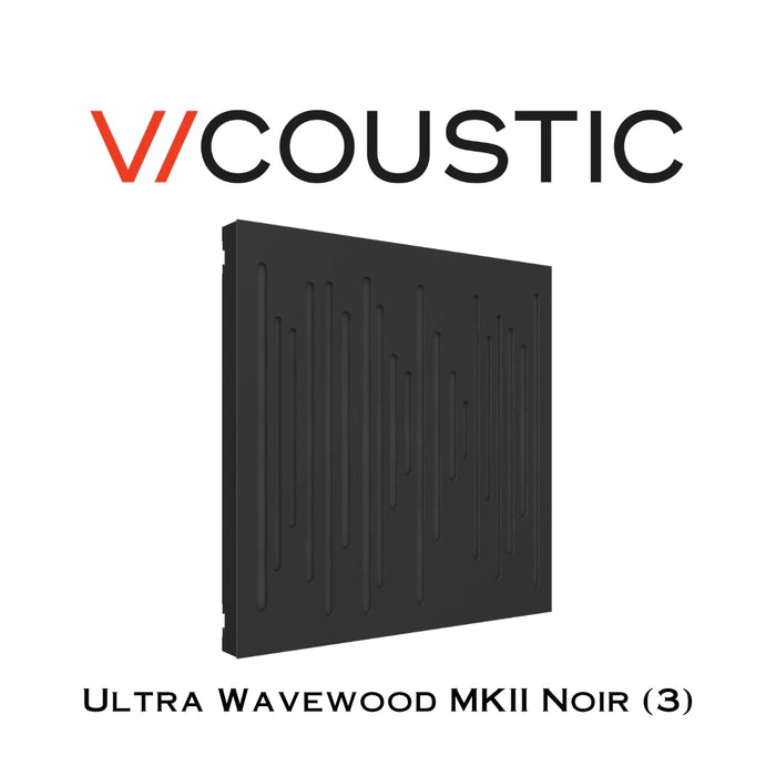 Vicoustic Ultra Wavewood MKII - Panneaux acoustiques Absorbeurs et Diffuseurs (3 Unités)