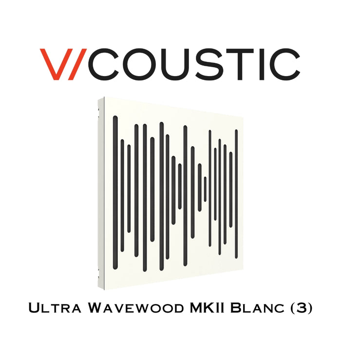 Vicoustic Ultra Wavewood MKII - Panneaux acoustiques Absorbeurs et Diffuseurs (3 Unités)