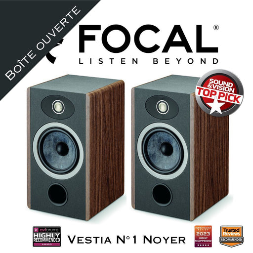 Focal Vestia N°1 : Enceinte d'étagère 2 voies boîte ouverte