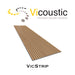 VicStrip Panneau acoustique décoratif pour murs et plafonds