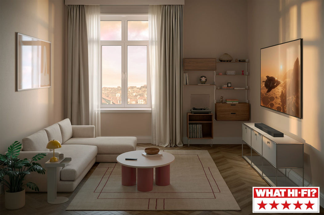 KEF XIO - Barre de son  5.1.2, Dolby Atmos, Wi-Fi, Bluetooth, son Hi-Fi immersif