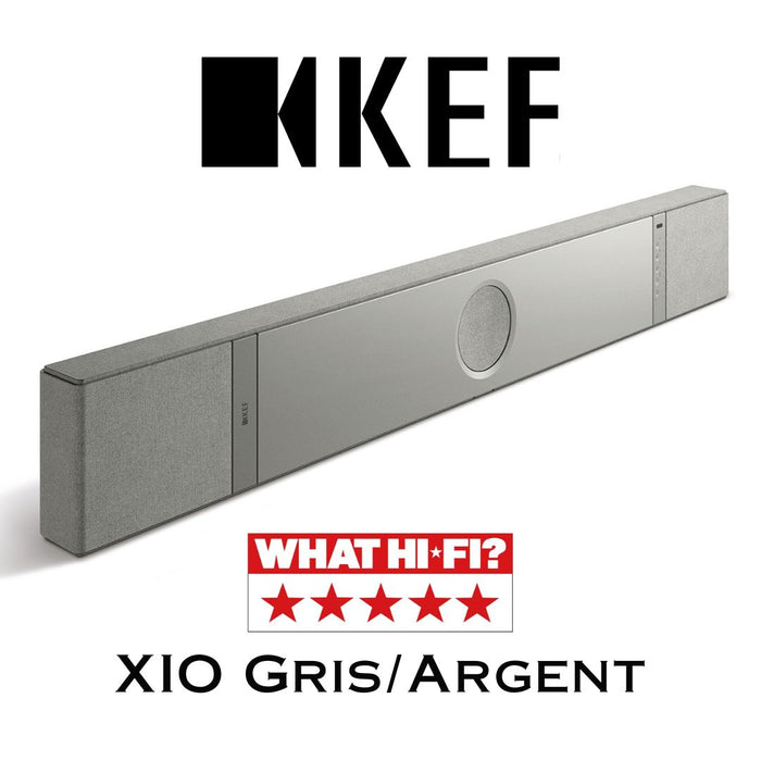 KEF XIO - Barre de son  5.1.2, Dolby Atmos, Wi-Fi, Bluetooth, son Hi-Fi immersif
