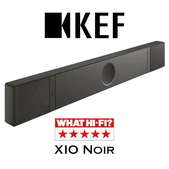 KEF XIO - Barre de son  5.1.2, Dolby Atmos, Wi-Fi, Bluetooth, son Hi-Fi immersif