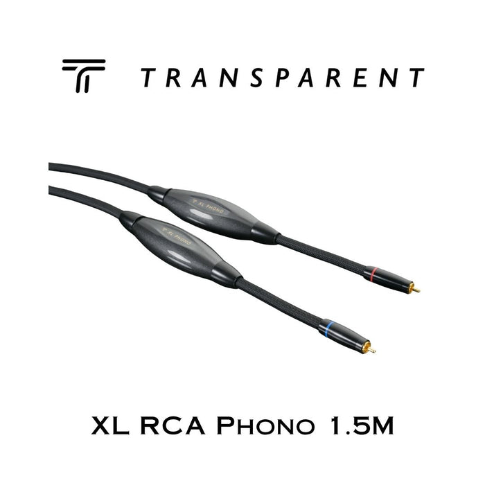 Transparent XL RCA Phono | Câble d'interconnexion RCA pour table tournante
