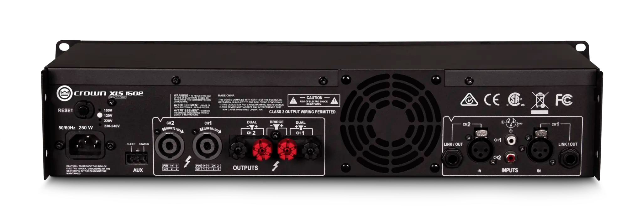 Crown XLS 1502 | Amplificateur de puissance à deux canaux, 525 W à 4 Ω