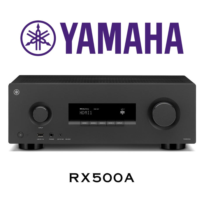 YAMAHA RX500A | Récepteur cinéma-maison 70W, 7 Canaux, 8K, Dolby Atmos