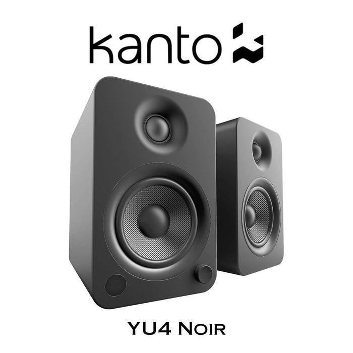 Kanto YU4 - Haut-parleurs d'étagère amplifiés 70W Bluetooth® Phono