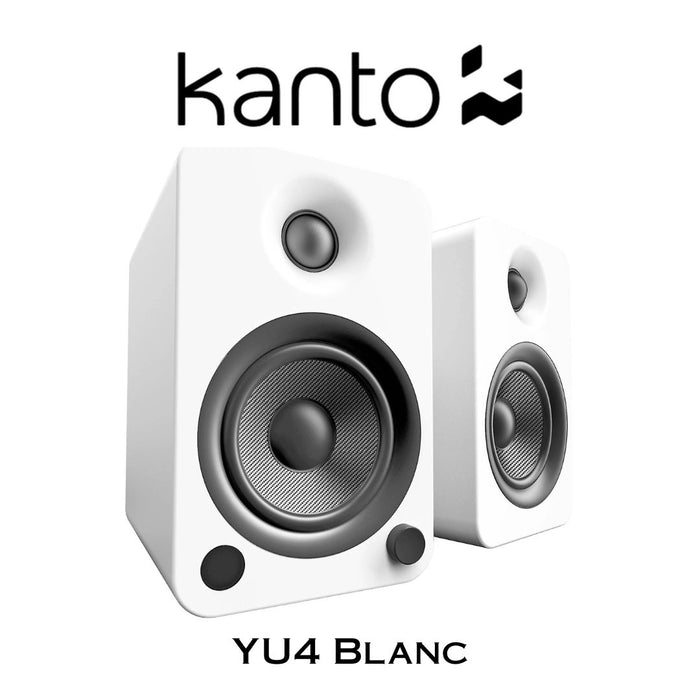 Kanto YU4 - Haut-parleurs d'étagère amplifiés 70W Bluetooth® Phono