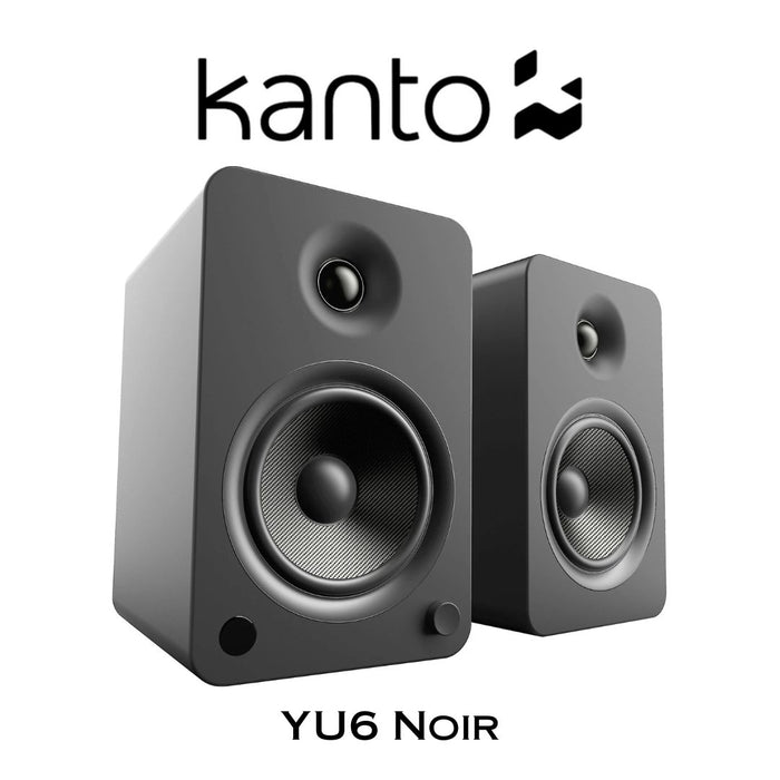 Kanto YU6 - Haut-parleurs d'étagère amplifiés 100W Bluetooth® Phono