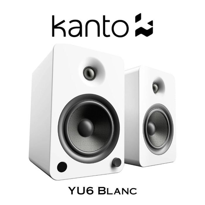Kanto YU6 - Haut-parleurs d'étagère amplifiés 100W Bluetooth® Phono