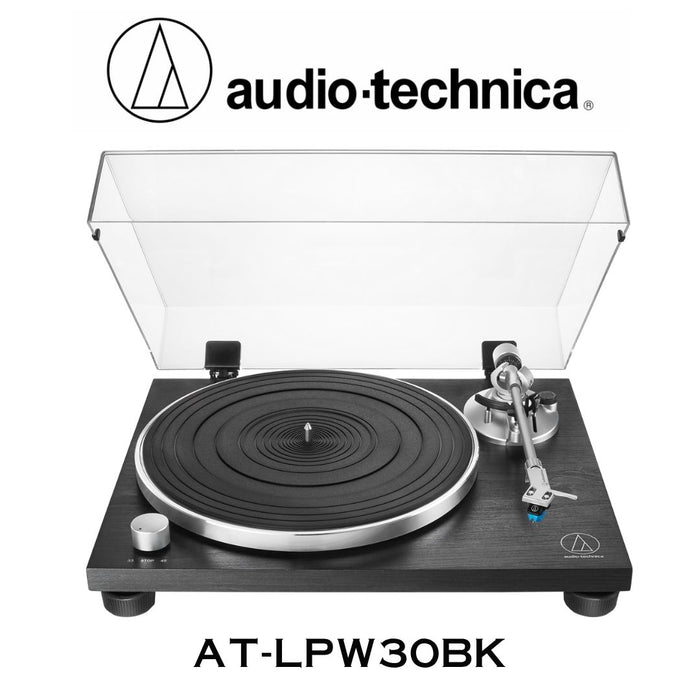 audio-technica AT-LPW30BK - Table tournante à entraînement par courroie noir