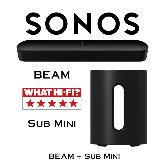Sonos - Beam  + Sub Mini : Ensemble haute définition pour vos films et votre musique.