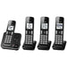 Panasonic KXTGD394B - Téléphone sans fil avec répondeur,  4 combinés