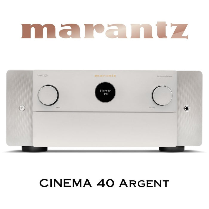 Marantz Cinema 40 - Récepteur cinéma maison 9.4, 8K, 125w, 9 canaux amplifiés, Dolby Atmos, DTS:X