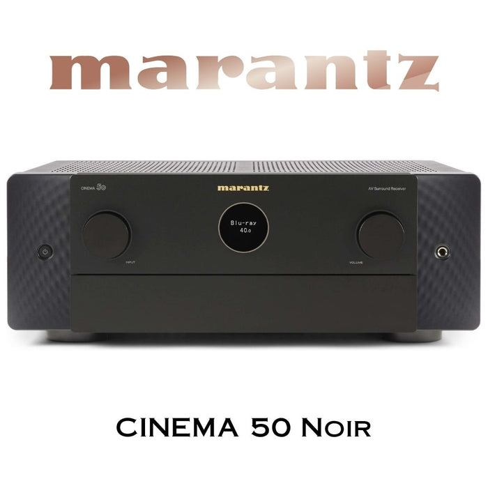 Marantz Cinema 50 - Récepteur cinéma maison 9.4, 8K, 110W, 9 canaux amplifiés, Dolby Atmos, DTS:X et 8K Ultra HD