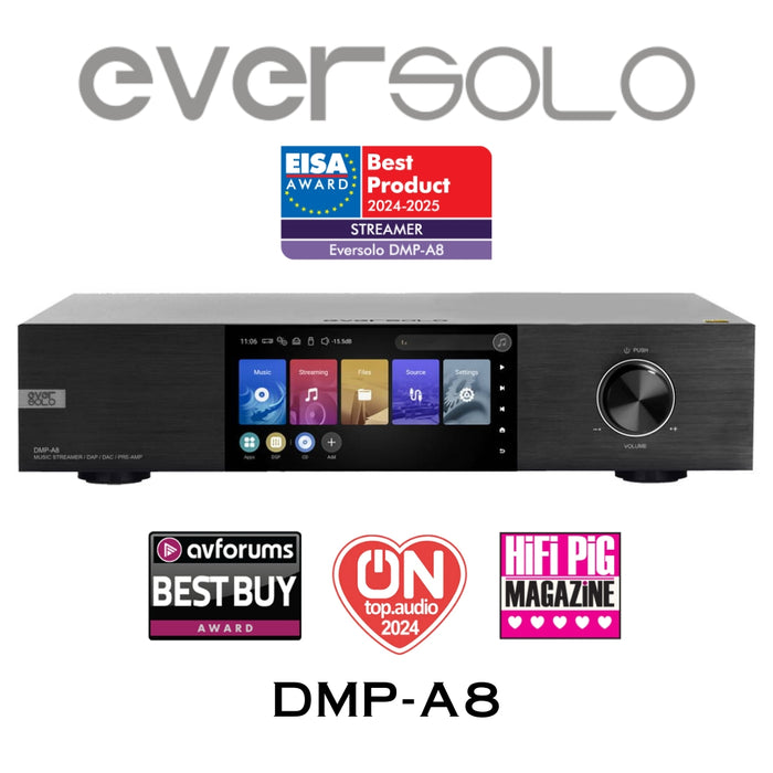 EverSolo DMP A8 - Lecteur réseau, DAC + préamp intégré (Occasion)