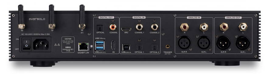 eversolo dmp-a8 arriere connectique