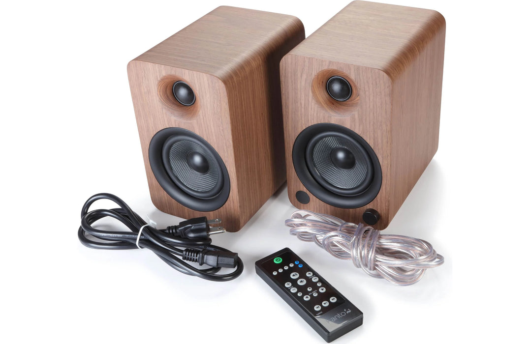 Kanto YU4 - Haut-parleurs d'étagère amplifiés 70W Bluetooth® Phono