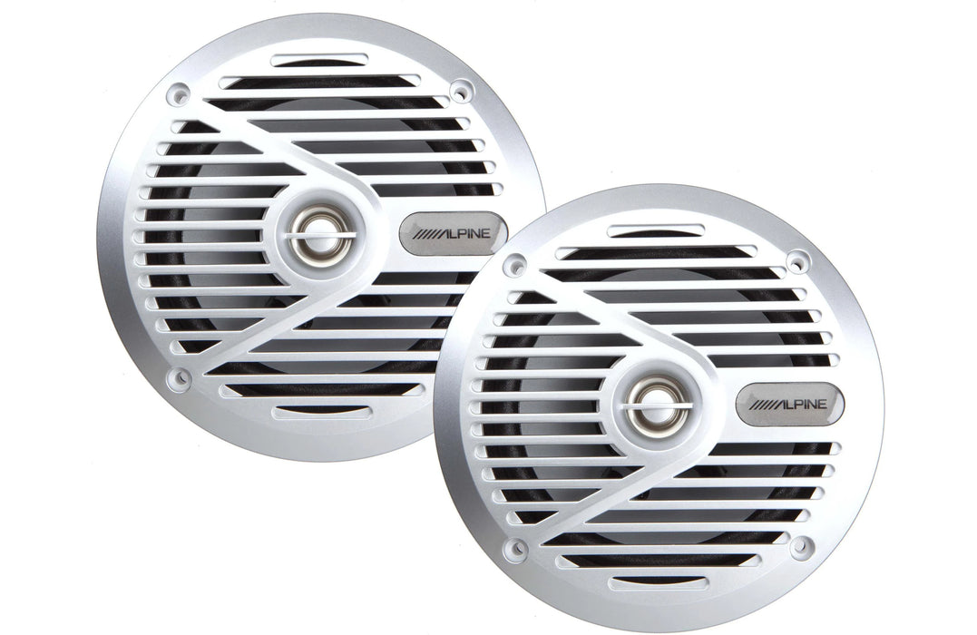 Alpine SPS-M601 - Hauts-parleurs marine 6,5" (Blanc ou Argent)