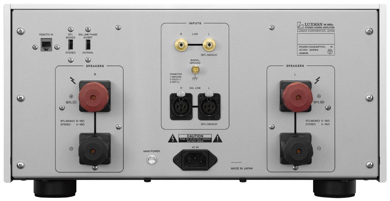 Luxman M900U | Amplificateur de puissance 1200Watts par canal (1Ω)/at stereo (Occasion)