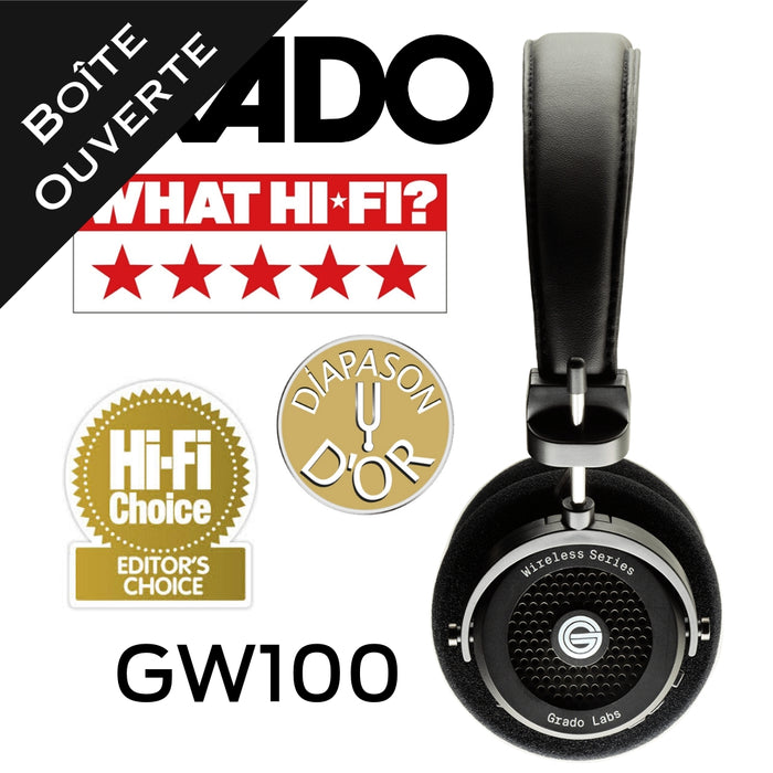 GRADO GW100 (Boîte ouverte) - Casques d'écoute Haute-fidélité Bluetooth