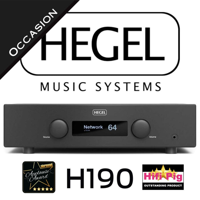 HEGEL H190 (Occasion - Parfait état) - Amplificateur stéréo 150W/C, DAC, lecteur réseau