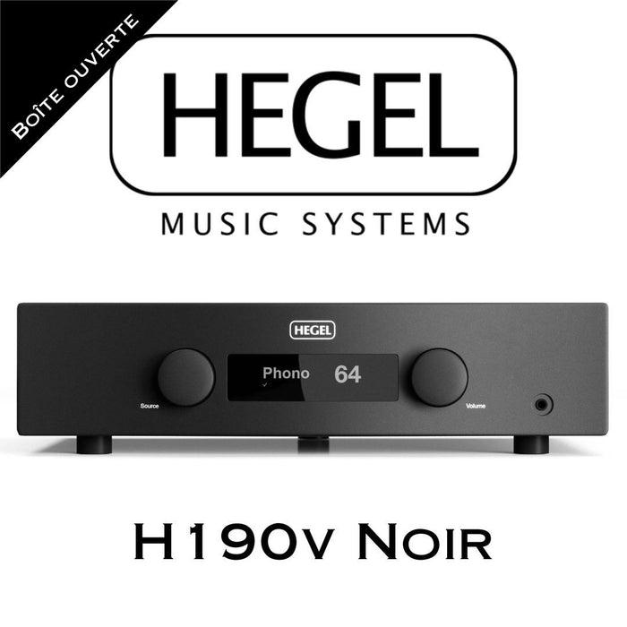 Hegel H190V Noir - Amplificateur réseau intégré 150W/C, DAC (Démonstrateur)
