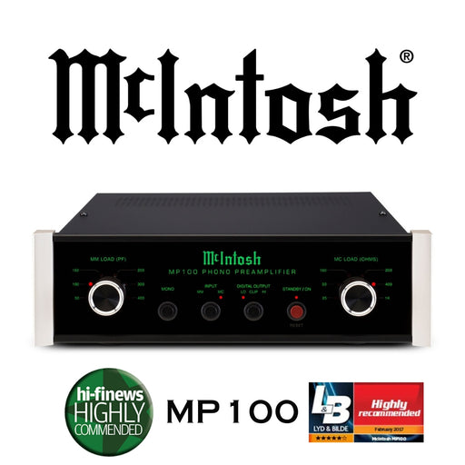 McIntosh MP100 : Préamplificateur phono avec entrées