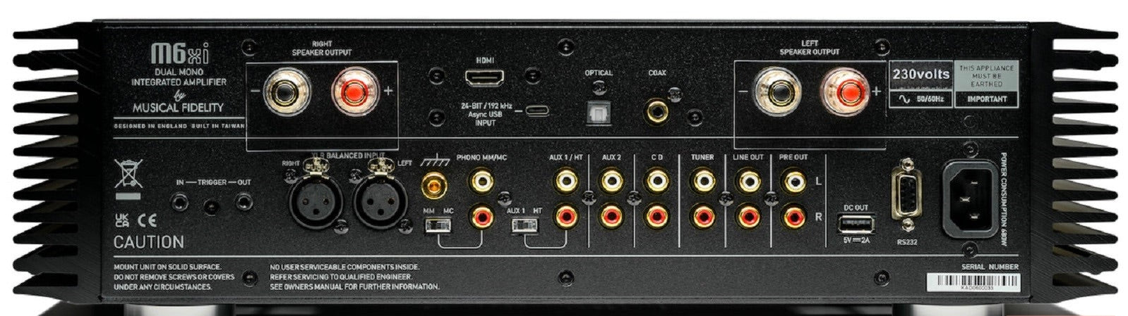 Musical Fidelity M6xi | Amplificateur stéréo intégré 220Watts/Canal