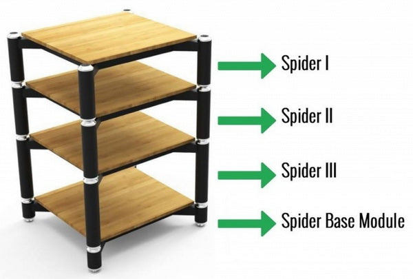 NORSTONE - SPIDER MODULE 2 Meuble HiFi - Bamboo 10'' (Unité)