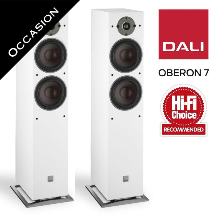 DALI OBERON 7 (Blanches) - Enceintes de type colonne (la paire) (Occasion)