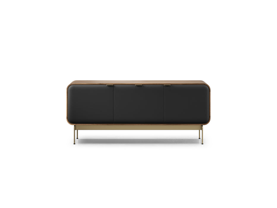 BDI Plume 8077 | Meuble multimédia 3 portes audio-vidéo/téléviseur jusqu'à 70 pouces