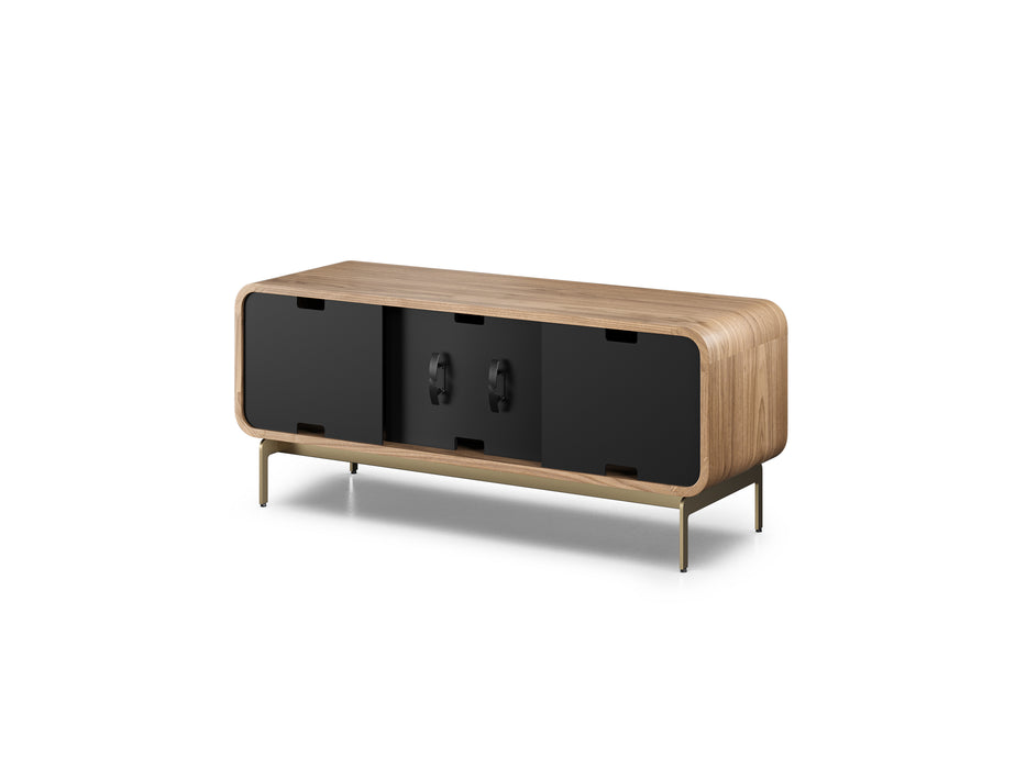 BDI Plume 8077 | Meuble multimédia 3 portes audio-vidéo/téléviseur jusqu'à 70 pouces